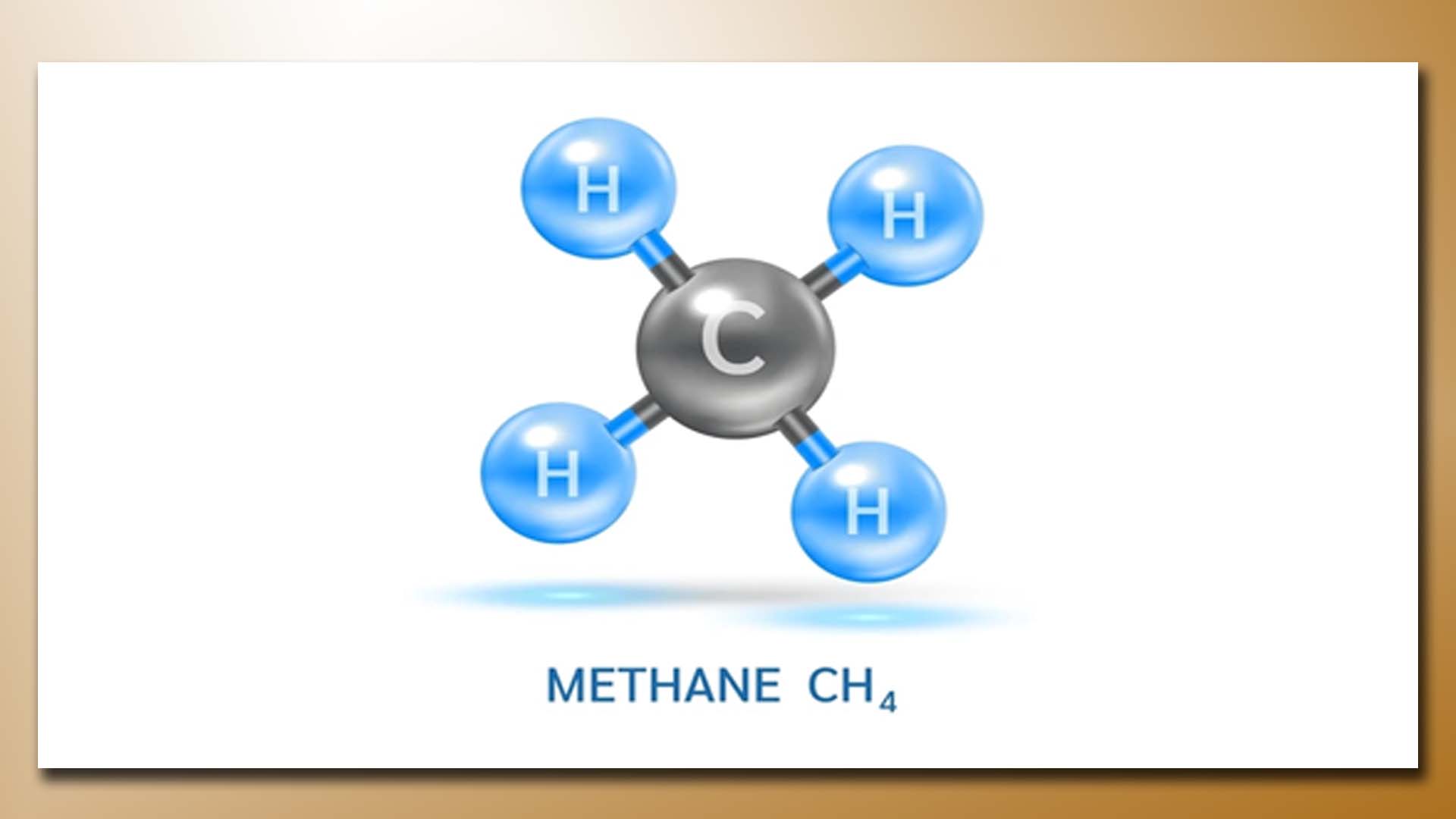 A Molecule of Methane (CH4) Gas