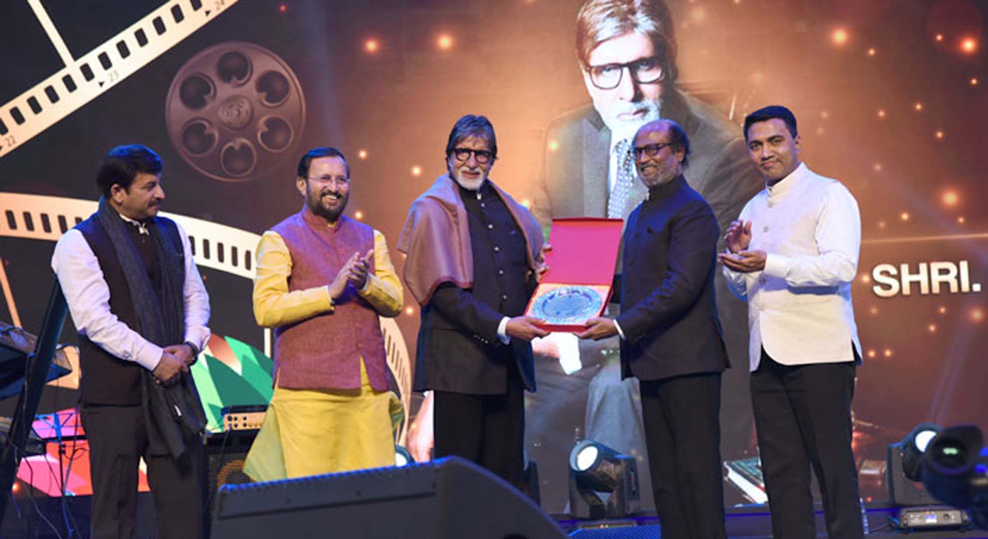 Award Ceremony of Amitabh Bachchan and Rajinikanth